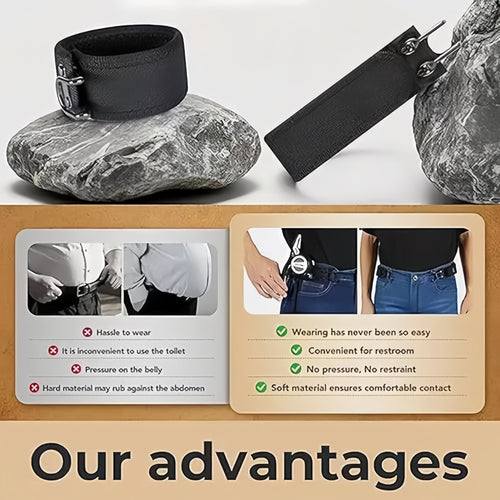 Unisex Buckle-Free Elastic Belt - Ultimate Comfort for Work & Life